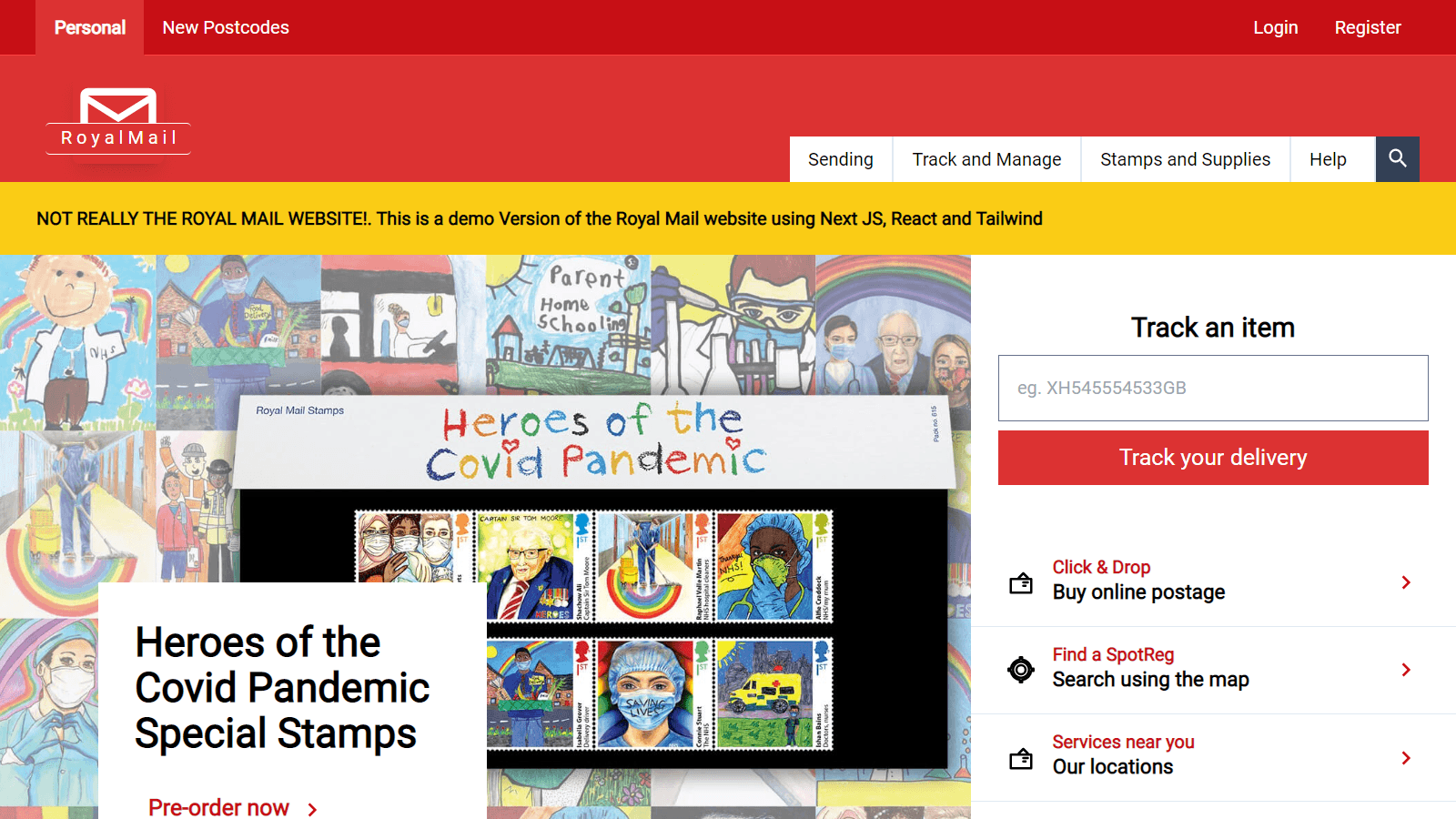 Royal Mail Website